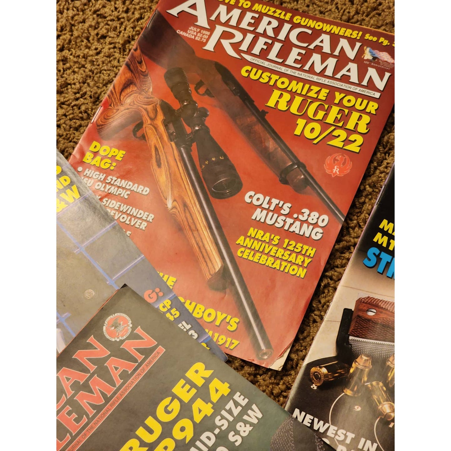1996 The American Rifleman Magazine Lot 9 Vintage American History Hunting NRA