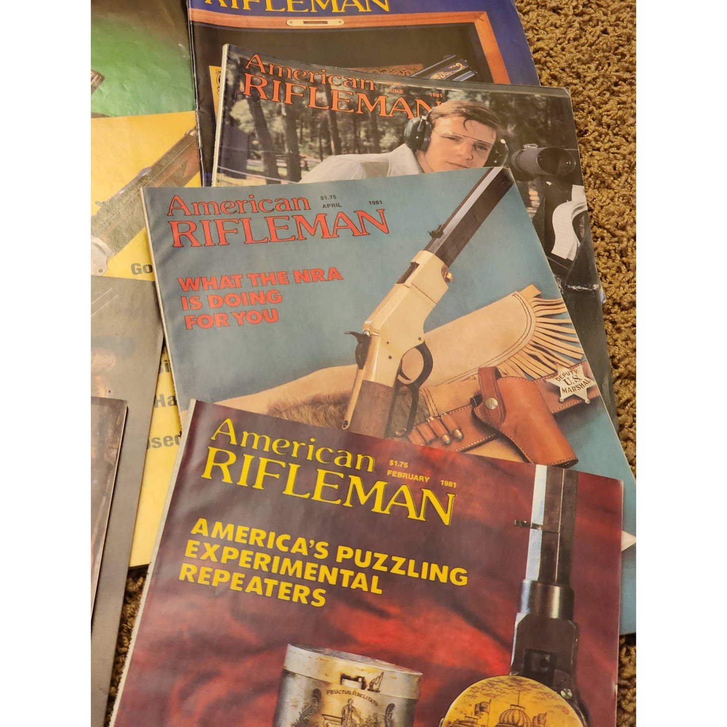 1981 The American Rifleman Magazine Lot 9 Vintage American History Hunting NRA