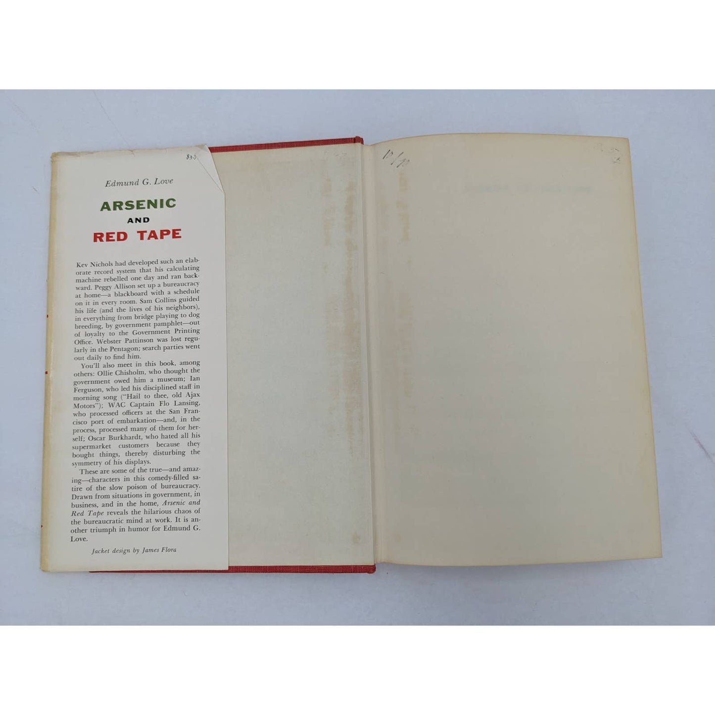 Arsenic And Red Tape By Edmund G. Love Vintage Mystery Novel 1960