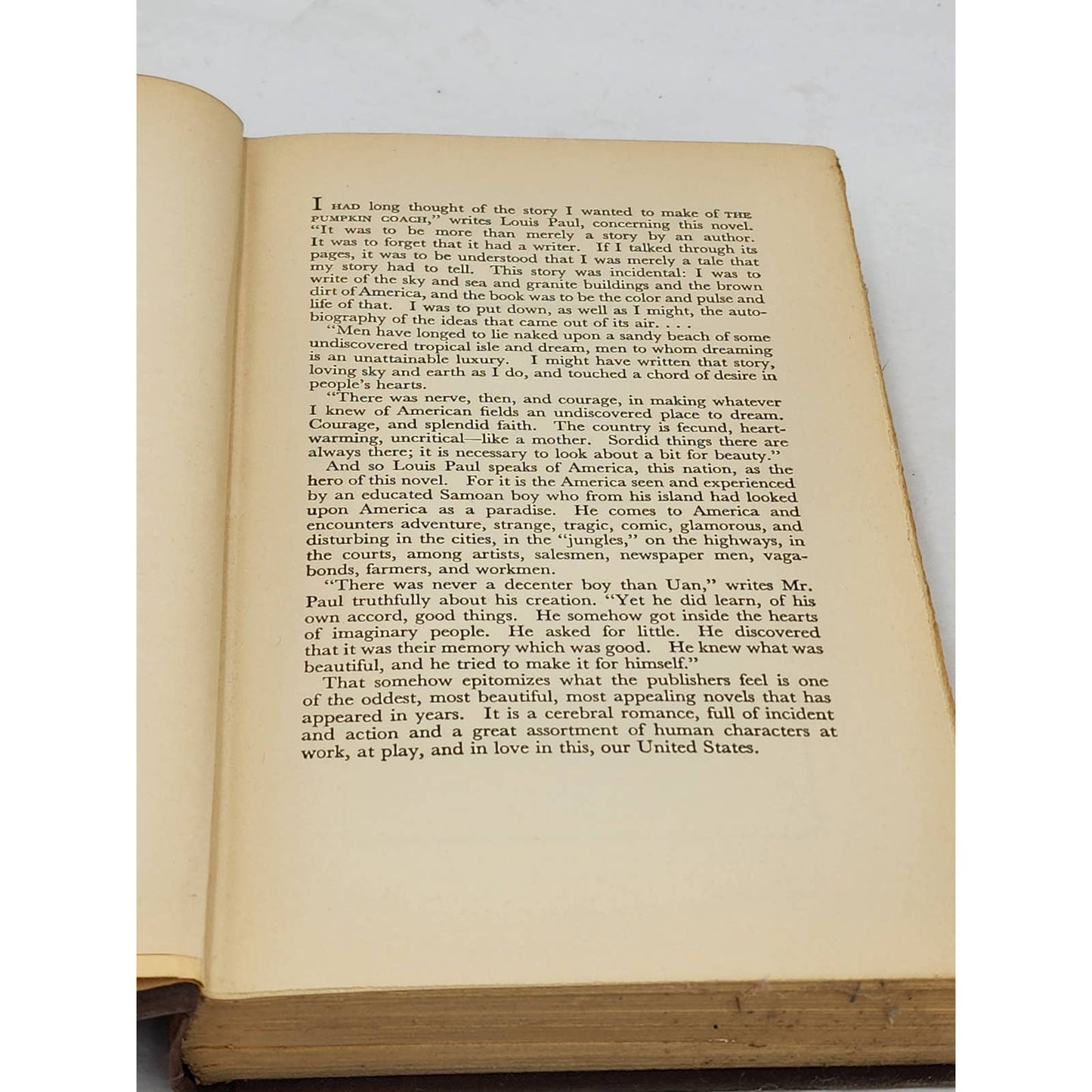 The Pumpkin Coach By Louis Paul First Edition Vintage Novel 1935