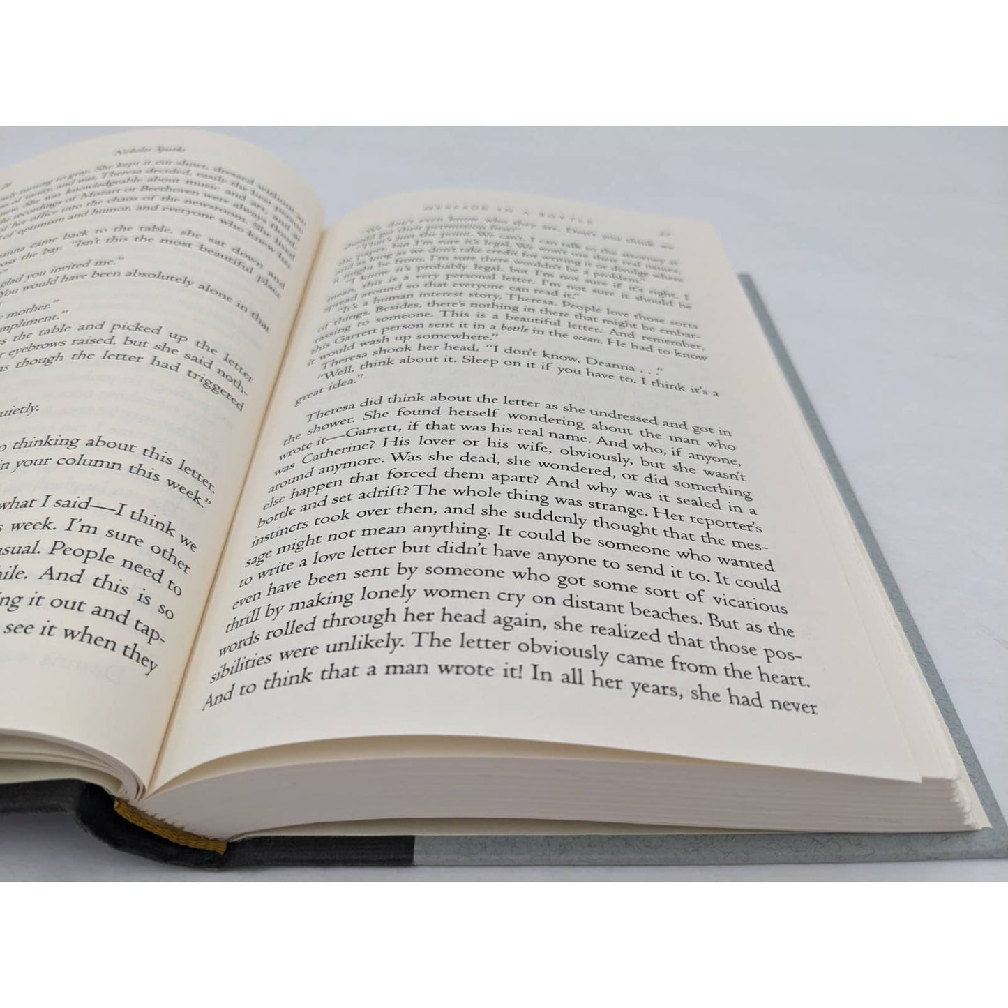 Message In A Bottle By Nicholas Sparks Romance Novel First Printing Vintage 1998