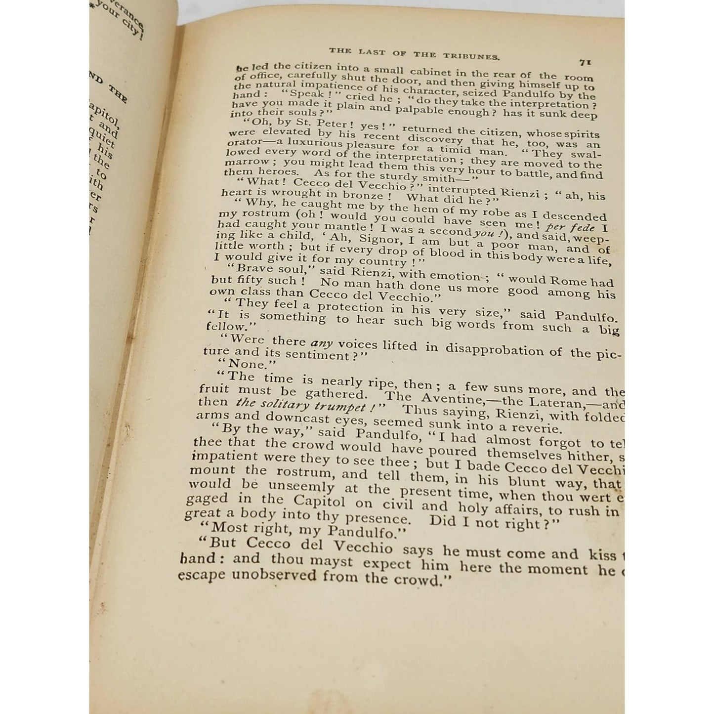Rienzi Edward Bulwer Lytton Last Roman Tribunes Cola di Rienzo Rare Antiquarian