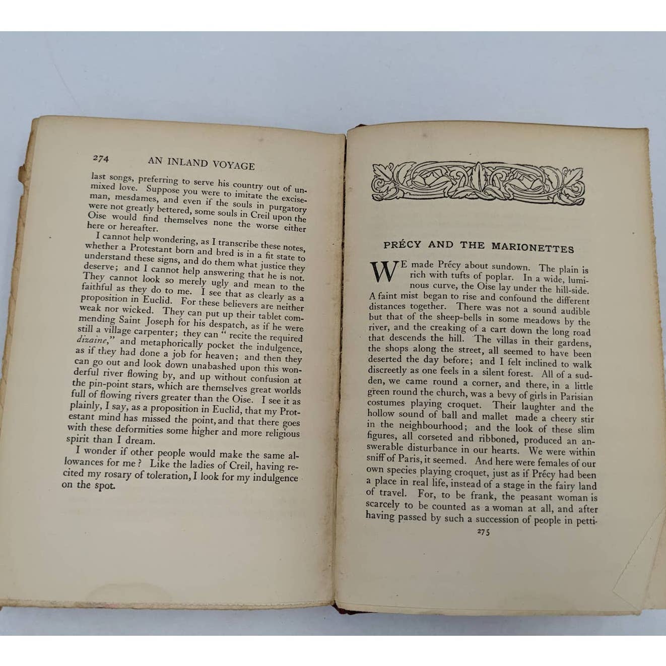 Travels With A Donkey In Cevennes Inland Voyage By Robert Louis Stevenson  1909