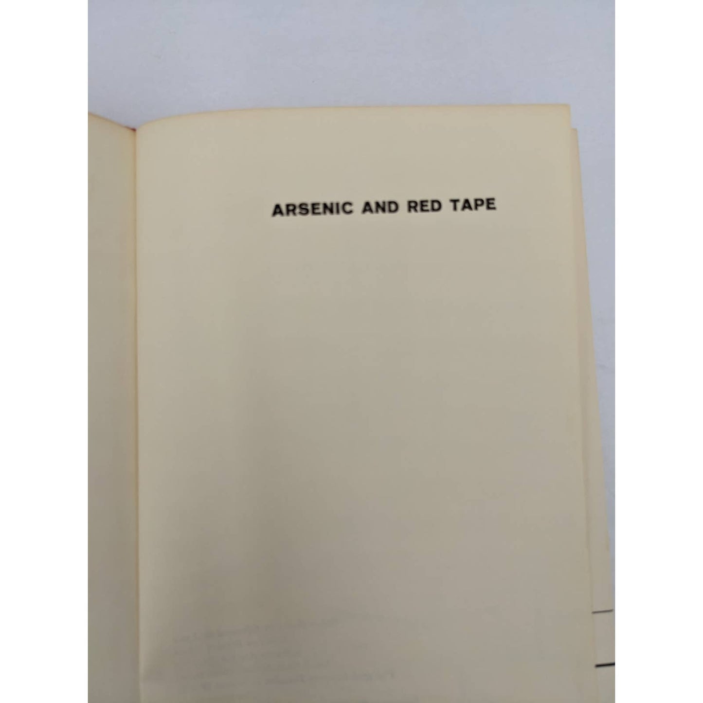 Arsenic And Red Tape By Edmund G. Love Vintage Mystery Novel 1960