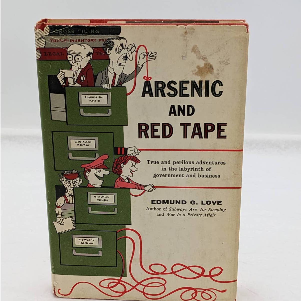 Arsenic And Red Tape By Edmund G. Love Vintage Mystery Novel 1960