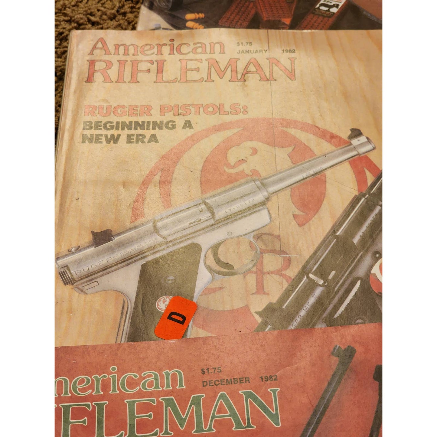 1982 The American Rifleman Magazine Lot 12 Vintage American History Hunting NRA