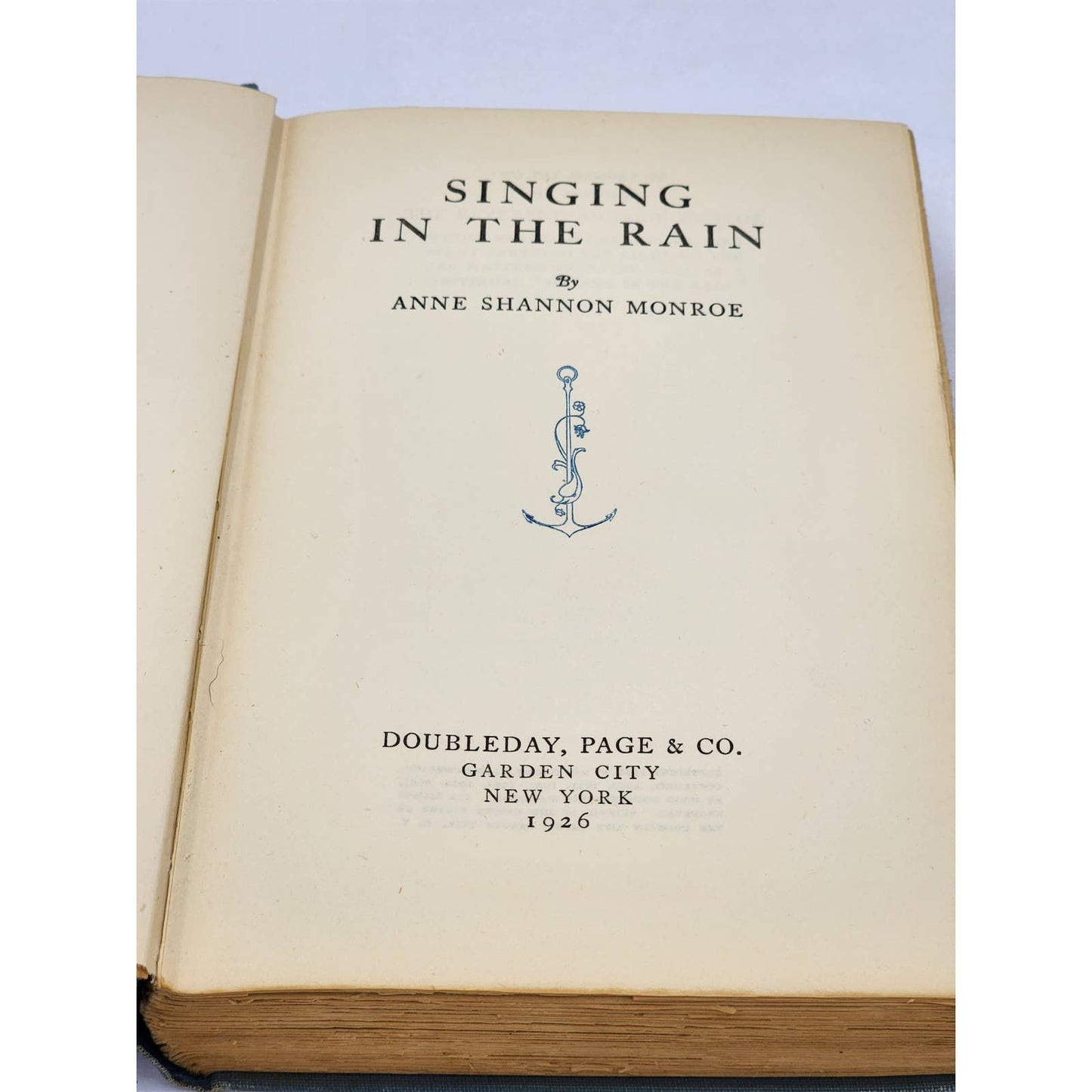 Singing In The Rain By Anne Shannon Monroe Antiquarian 1926