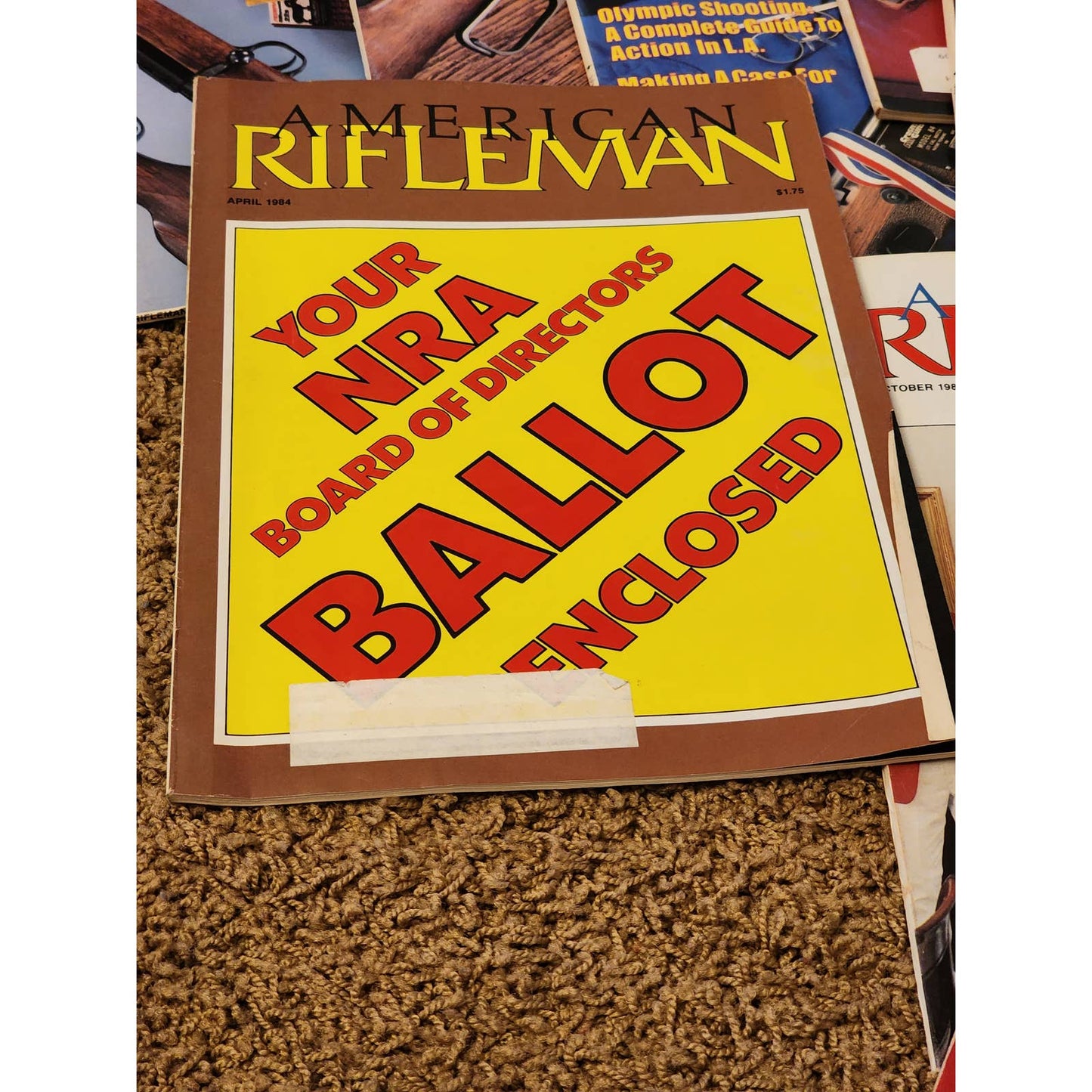 1984 The American Rifleman Magazine Lot 12 Vintage American History Hunting NRA