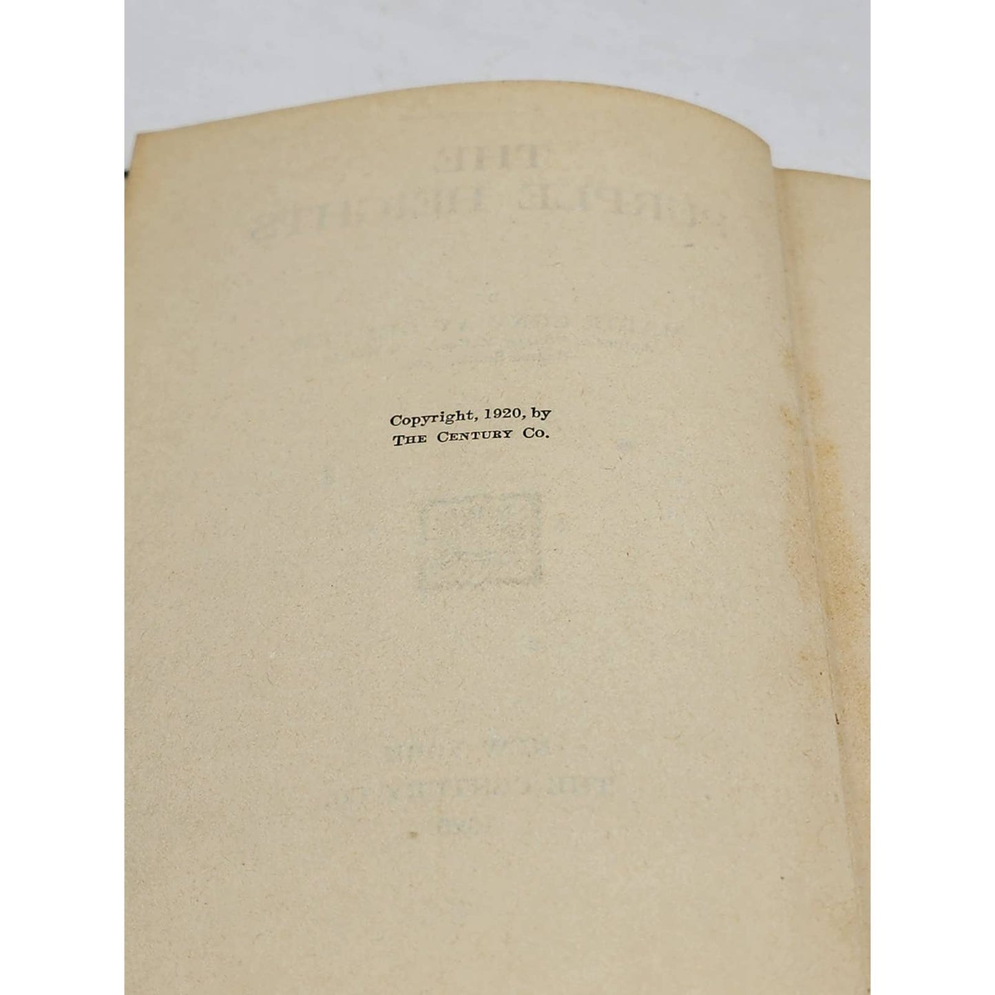 The Purple Heights By Marie Conway Oemler Antiquarian Vintage 1920