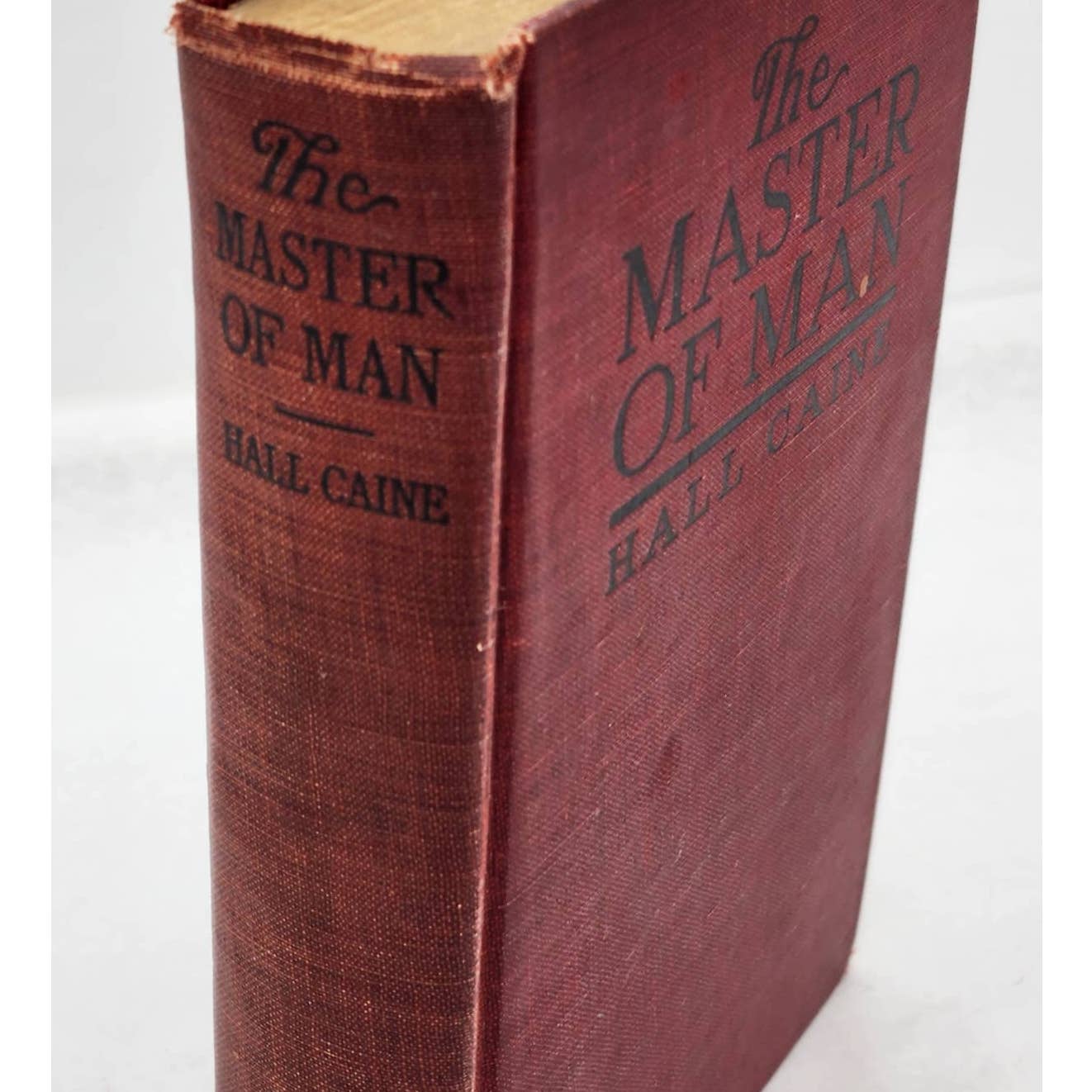 The Master Of Man The Story Of Sin By Hall Caine, Antique Antiquarian Book 1921