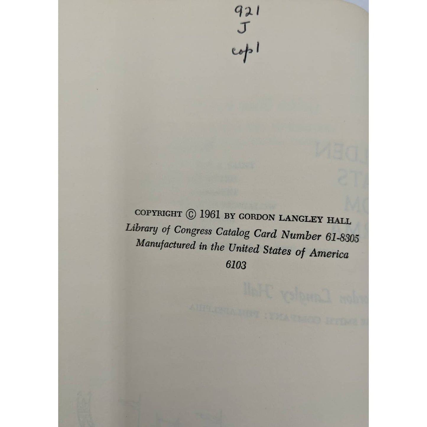 Golden Boats From Burma Life Ann Hasseltine Judson By Gordon Langley Hall 1961