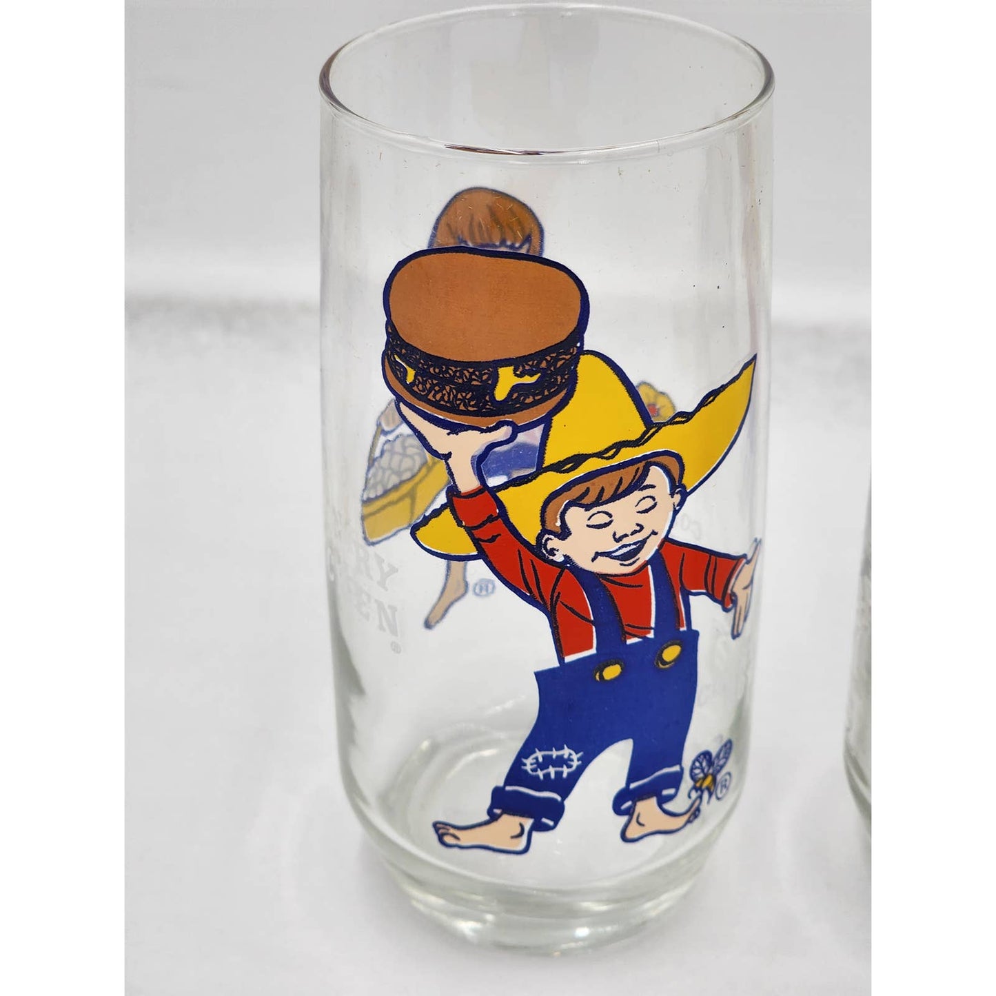 Pepsi Country Kitchen Country Gal Country Boy Advertising Drinking Glasses Set 4