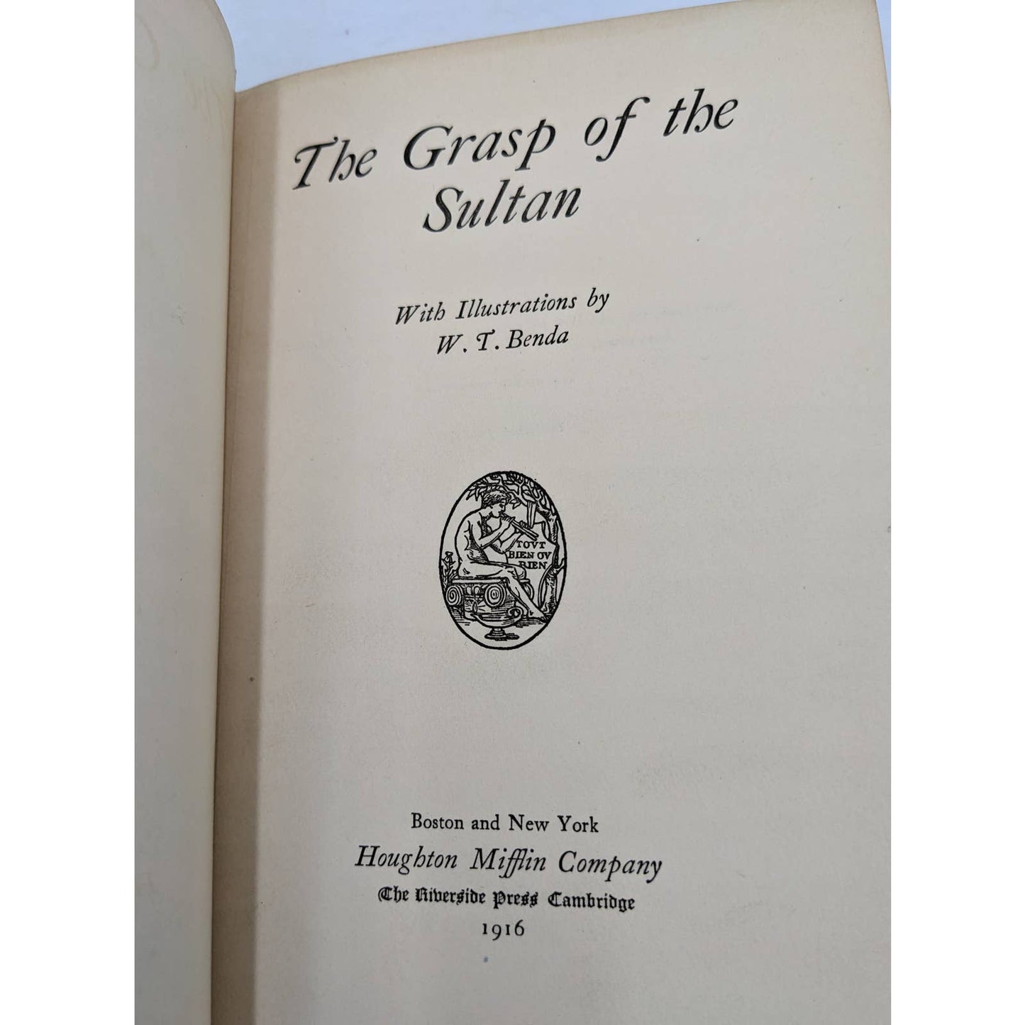 The Grasp Of The Sultan By Demetra Kenneth Brown Antique Book Antiquarian 1916