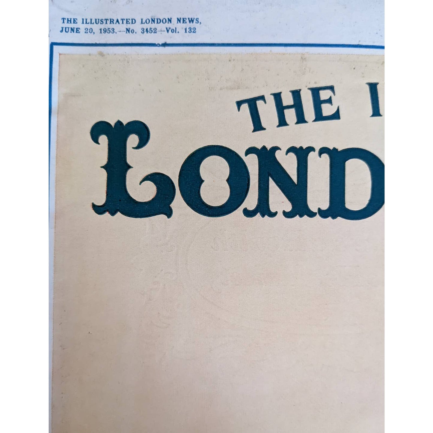 Vintage Illustrated London News Magazine Issue History Collection June 20, 1953