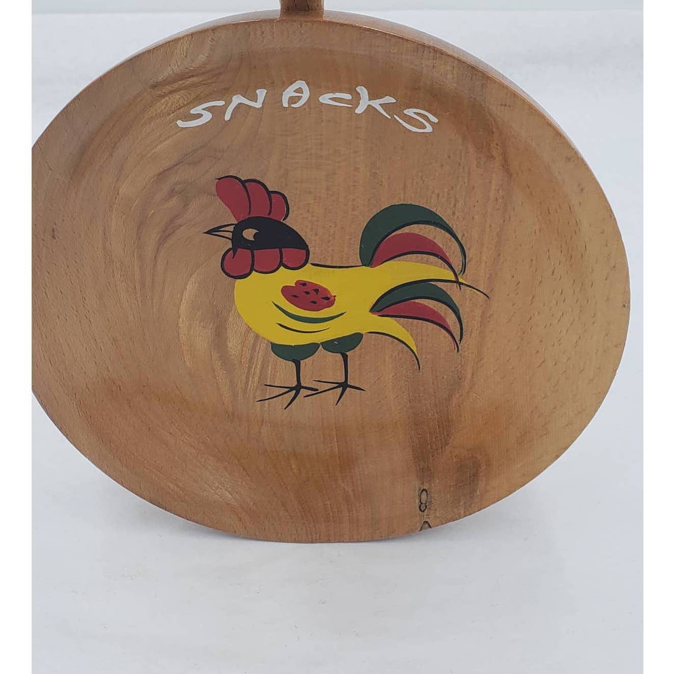 Japanese Rooster Snack Wooden Kitchen Wall Art Decorative 10"