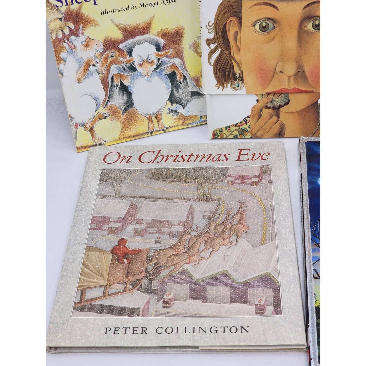 Childrens Books Father Christmas Sheep Trick Christmas Eve Imagine I Spy Vintage