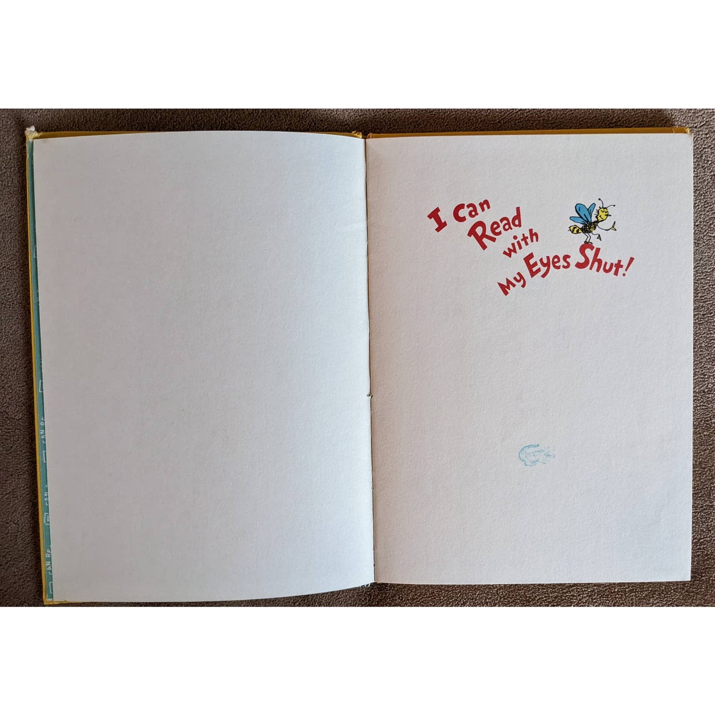 Vintage 1978 Dr. Seuss I Can Read With My Eyes Shut! B-64 Edition