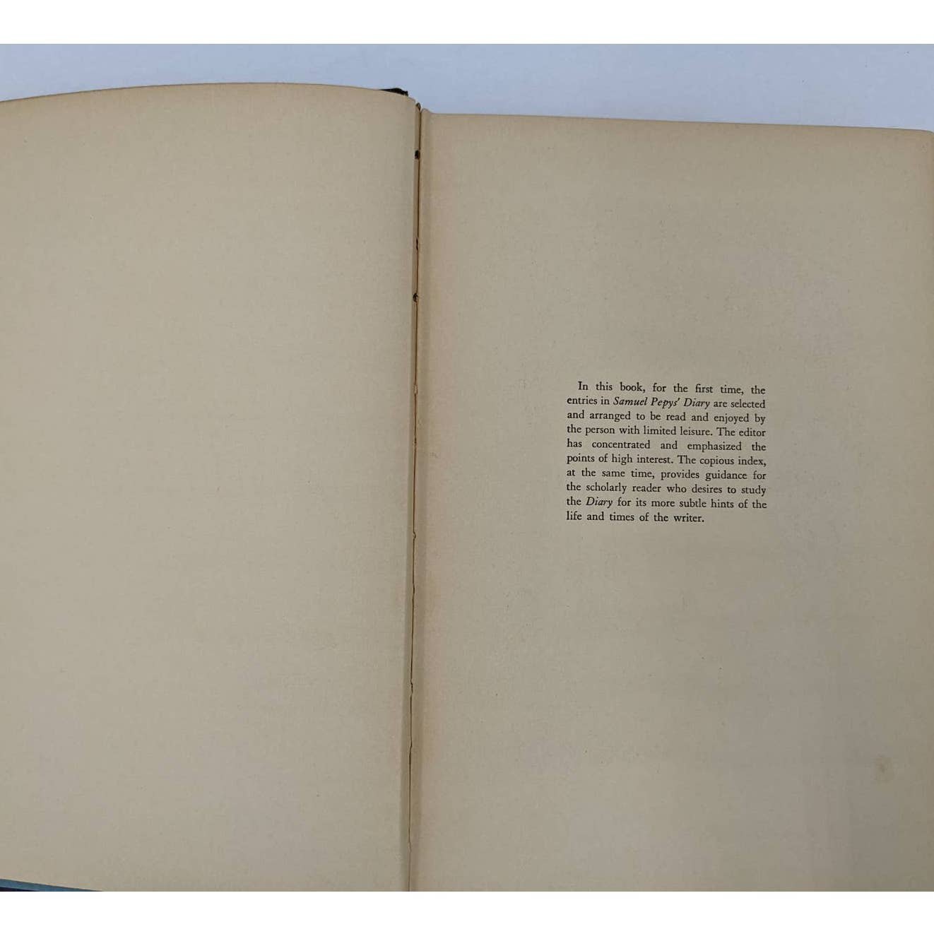 Samuel Pepys' Diary Royal Navy Member of Parliament Vintage Hardcover 1932