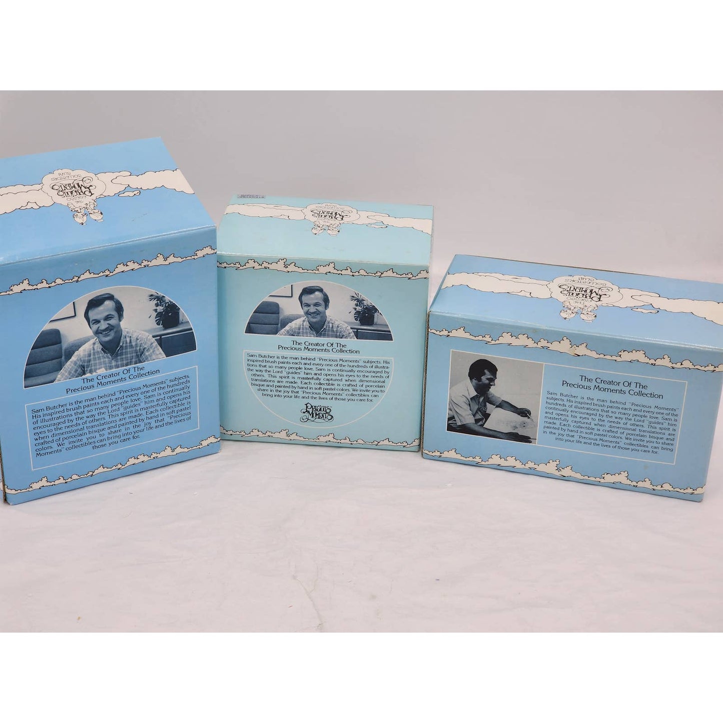 Precious Moments Members Only Figurines Lot Chuck Friendship Vintage 1980s W/Box