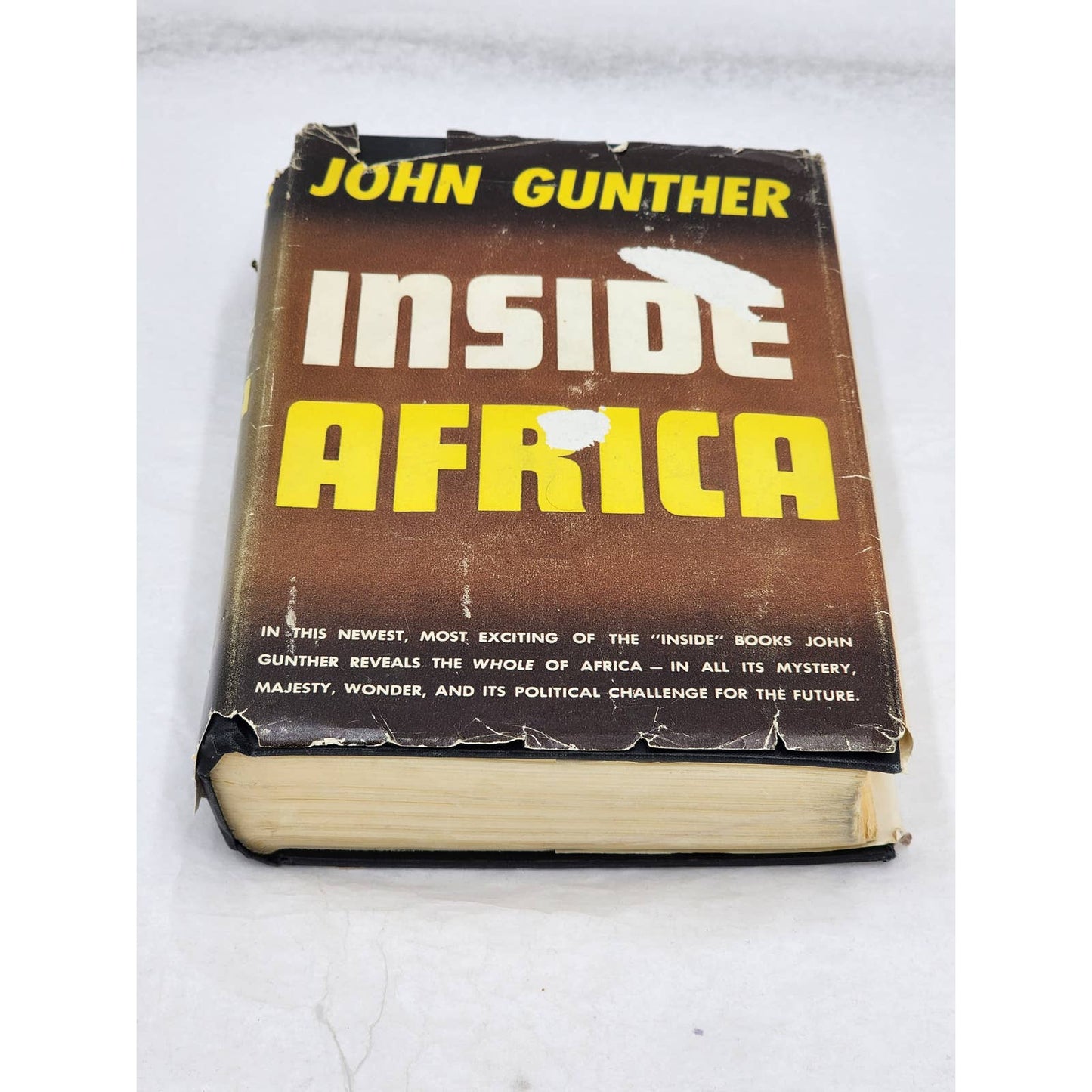 Inside Africa By John Gunther Vintage Book Travel 1955