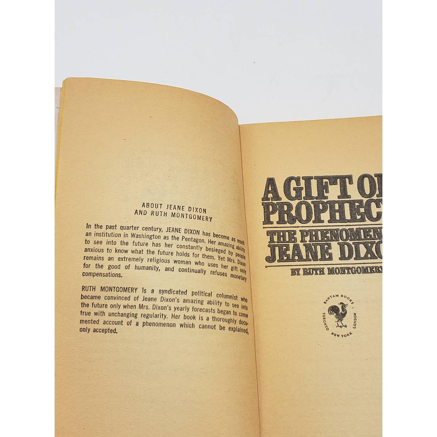 The Gift of Prophecy Paperback: The Phenomenal Jeane Dixon by Ruth Montgomery