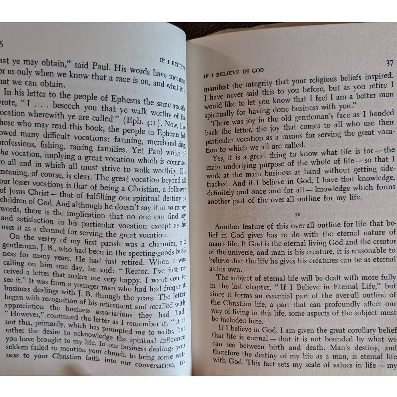 Vintage If I Believe By Donald J Campbell If I Believe in God, Sin, Jesus Christ