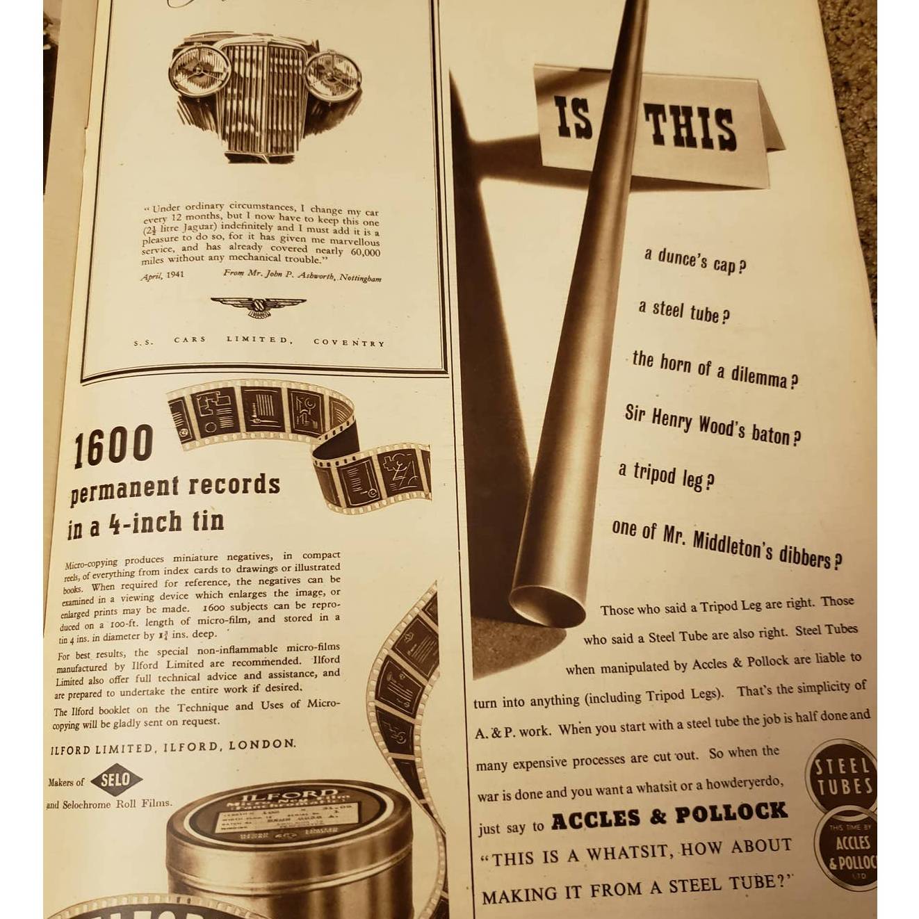 Vintage Illustrated London News Magazine Issue Mar 28 1942 WW2 Douglas Macarthur