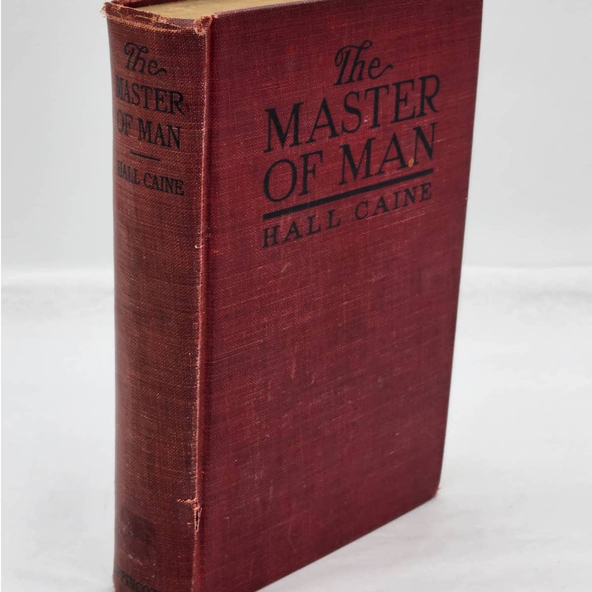 The Master Of Man The Story Of Sin By Hall Caine, Antique Antiquarian Book 1921