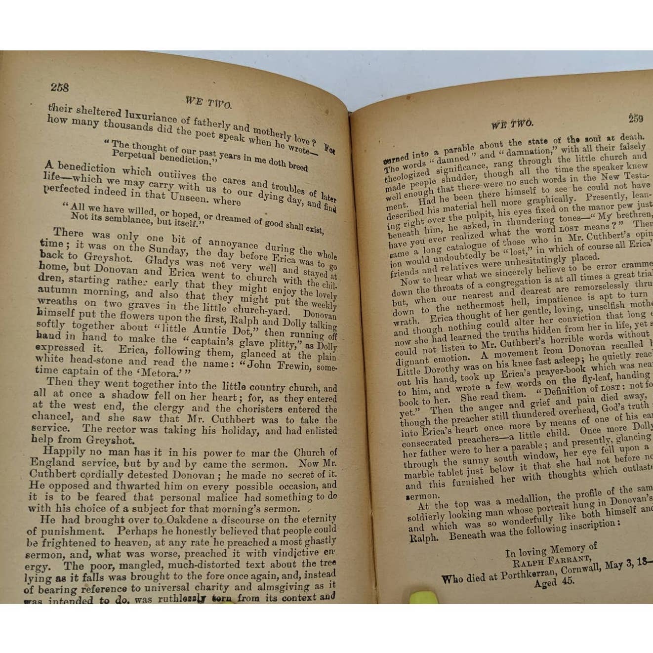 We Two By Edna Lyall Novel Book Antiquarian