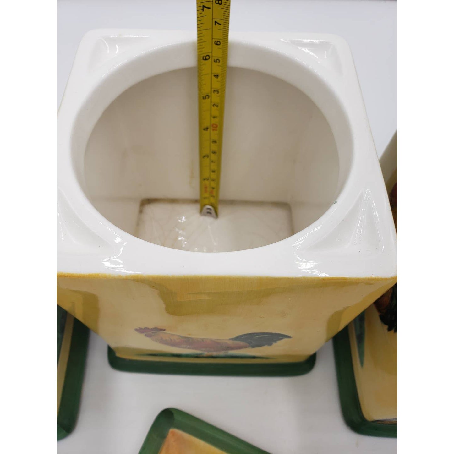 Certified International Rooster Cannisters, Set of 3