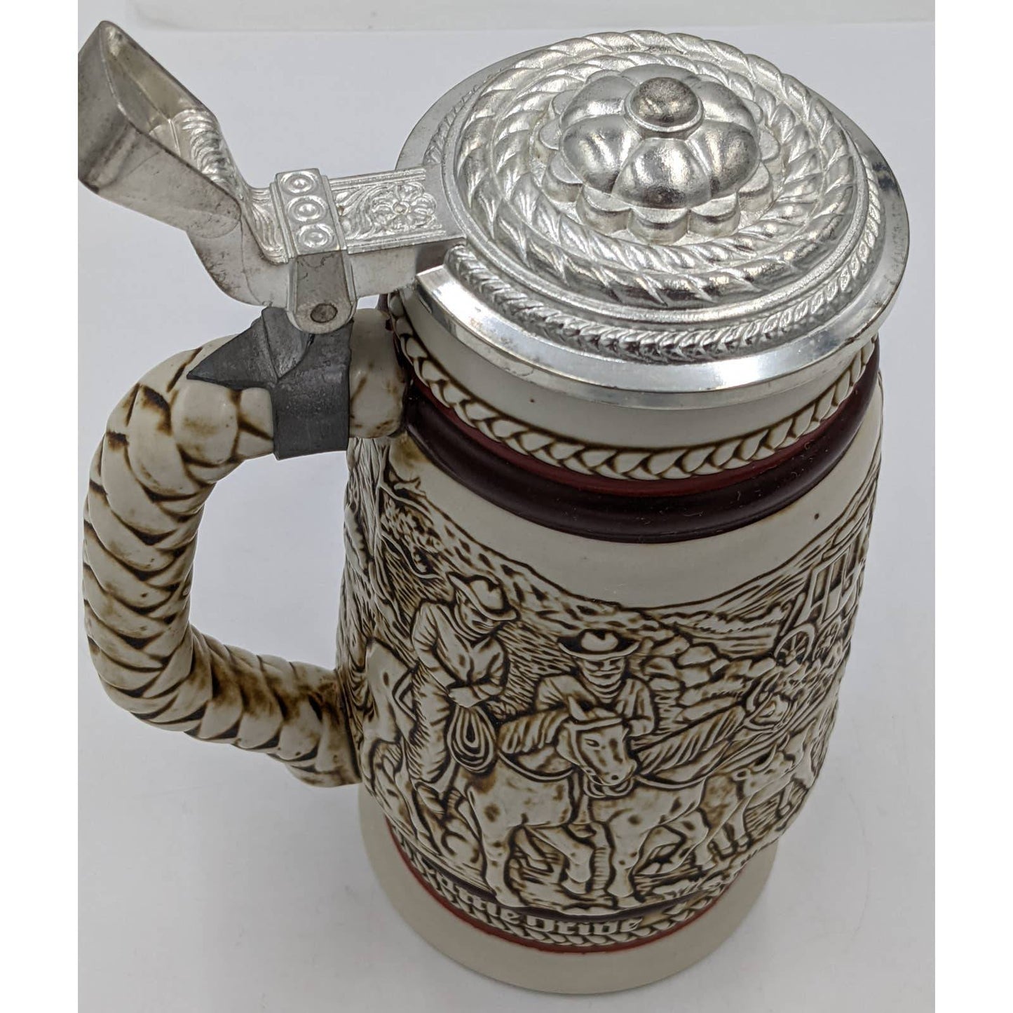 Avon Western Round-Up Ceramic Stein Mug Vintage Beer Drinkware - 1980 Brazil