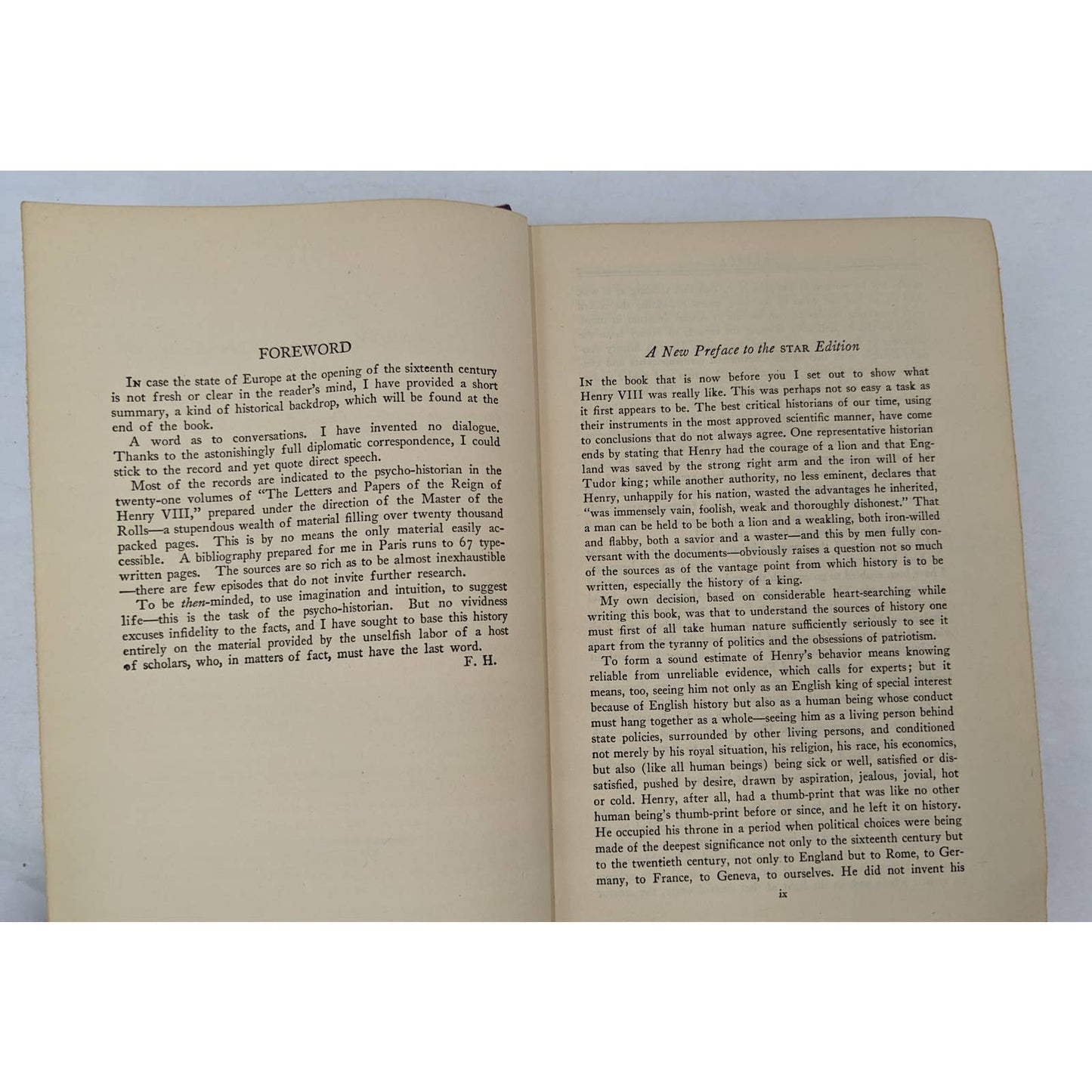 Henry The Eighth By Francis Hackett Illustrated Biography Star Book Vintage 1931