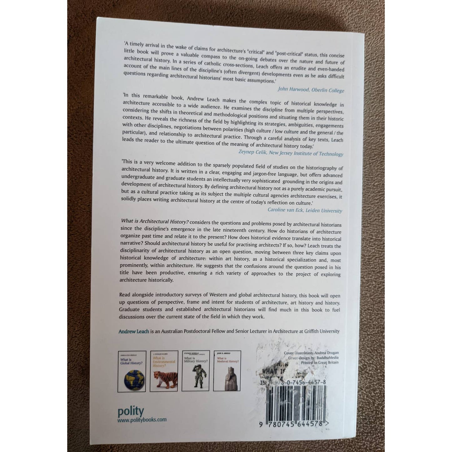 What Is Architectural History? 2010 By Andrew Leach