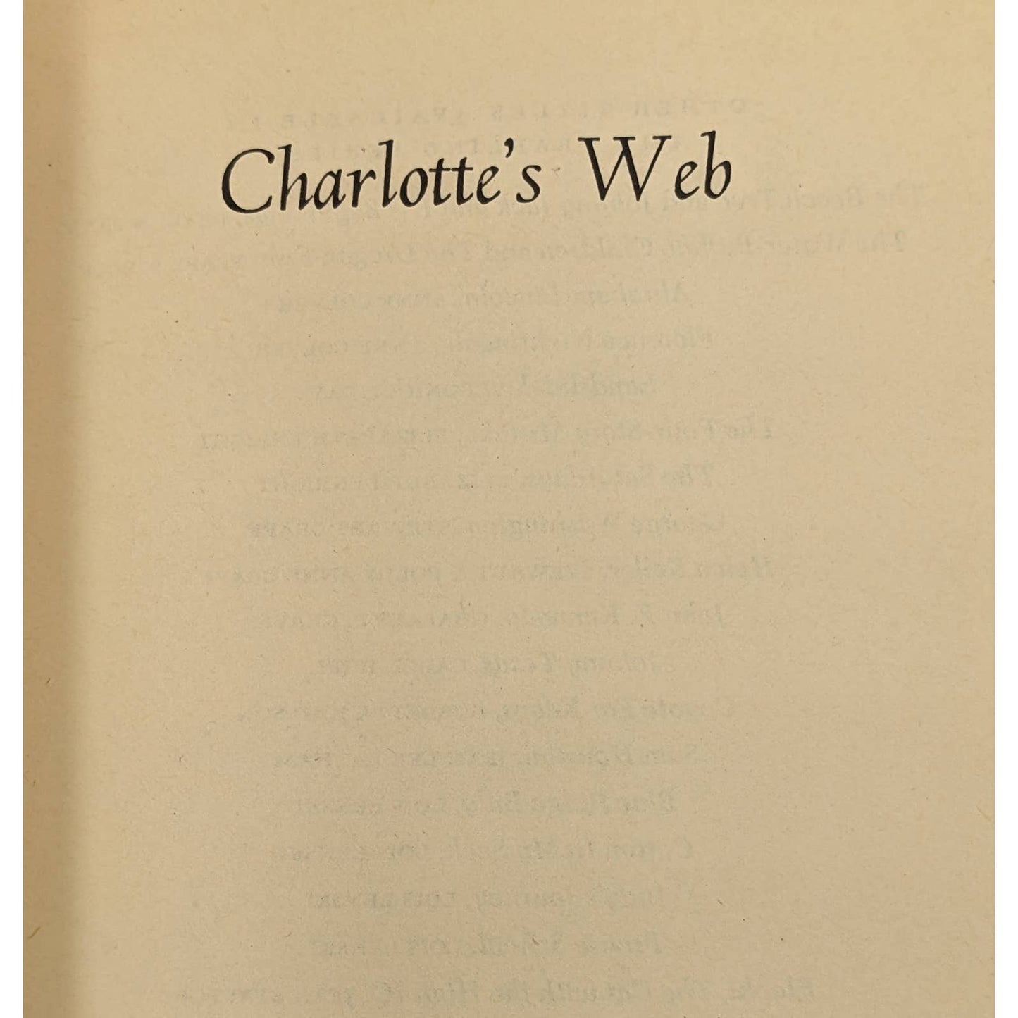 Charlotte's Web By E. B. White Vintage Childrens Novel Paperback 1972