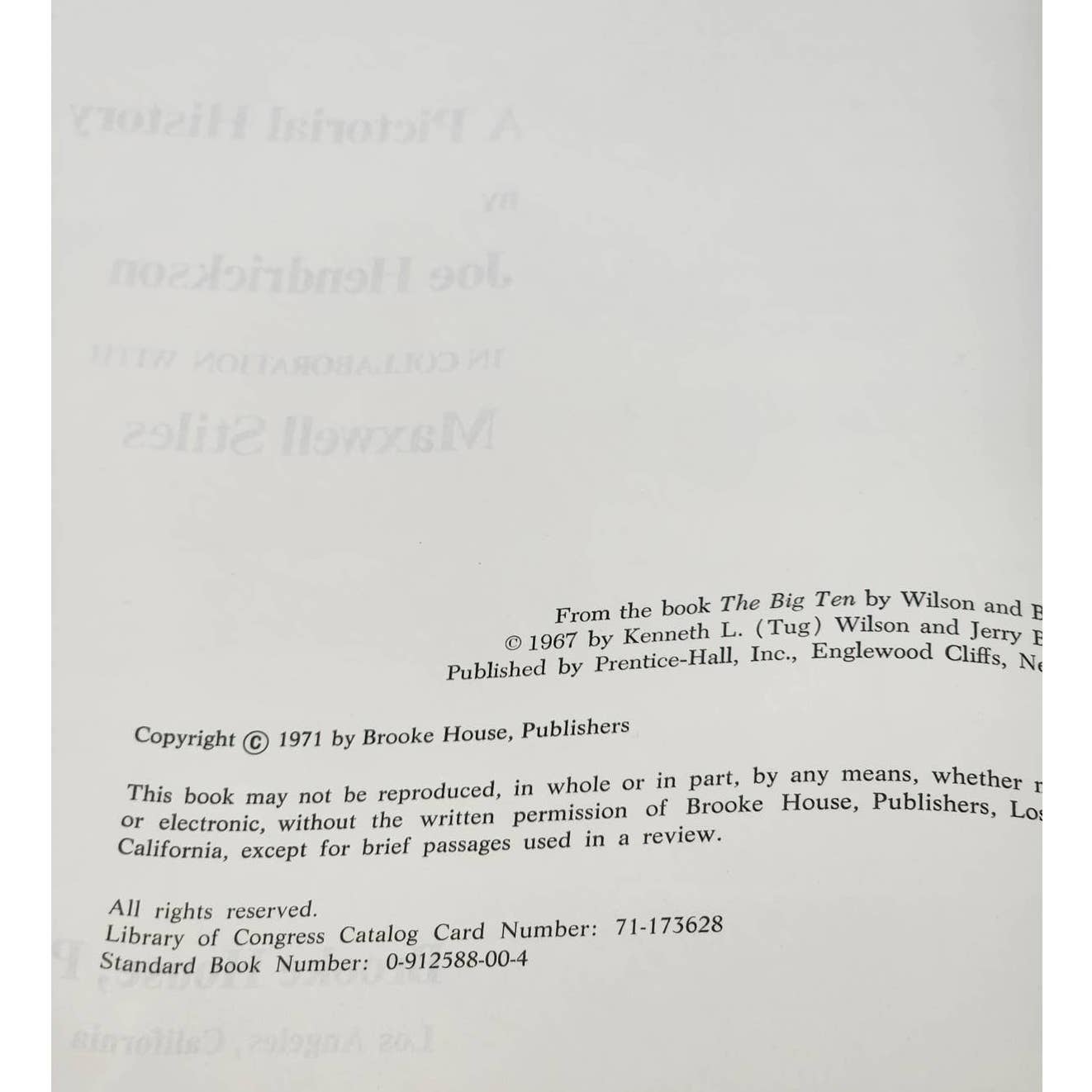 The Tournament Of Roses A Pictorial History By Joe Hendrickson Vintage 1971