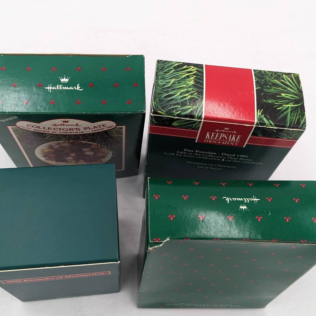 Hallmark Ornaments Vintage Lot Light Shines Christmas Collector Plate Keepsake