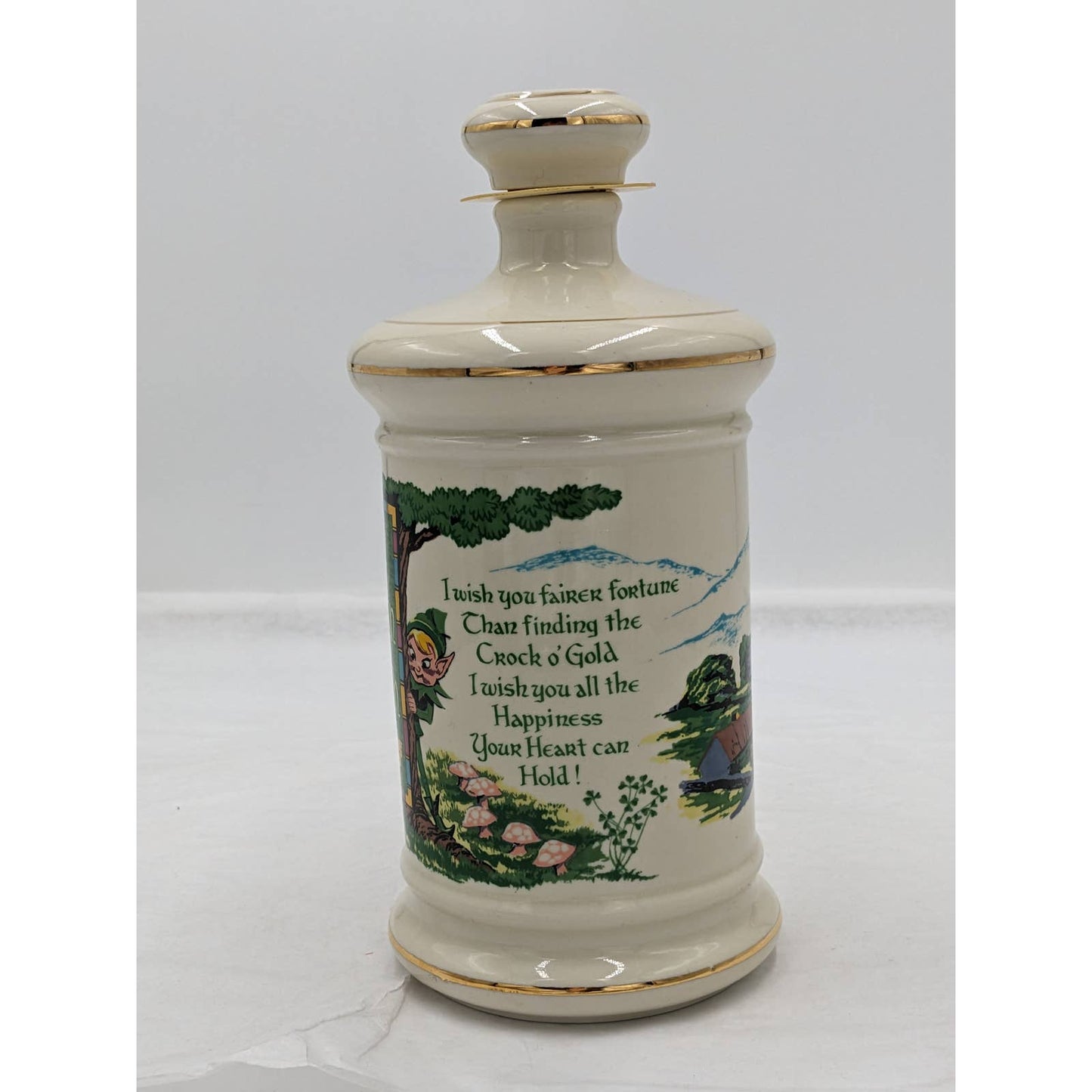 Old Fitzgerald Distillery An Irish Wish Collector Gallery Genuine Porcelain 1975