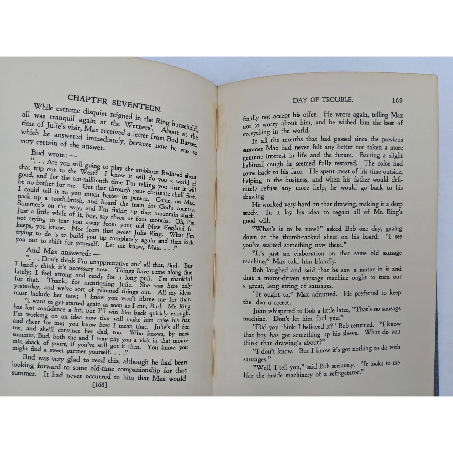 Day Of Trouble By G.L. Wind Vintage Novel Book 1931