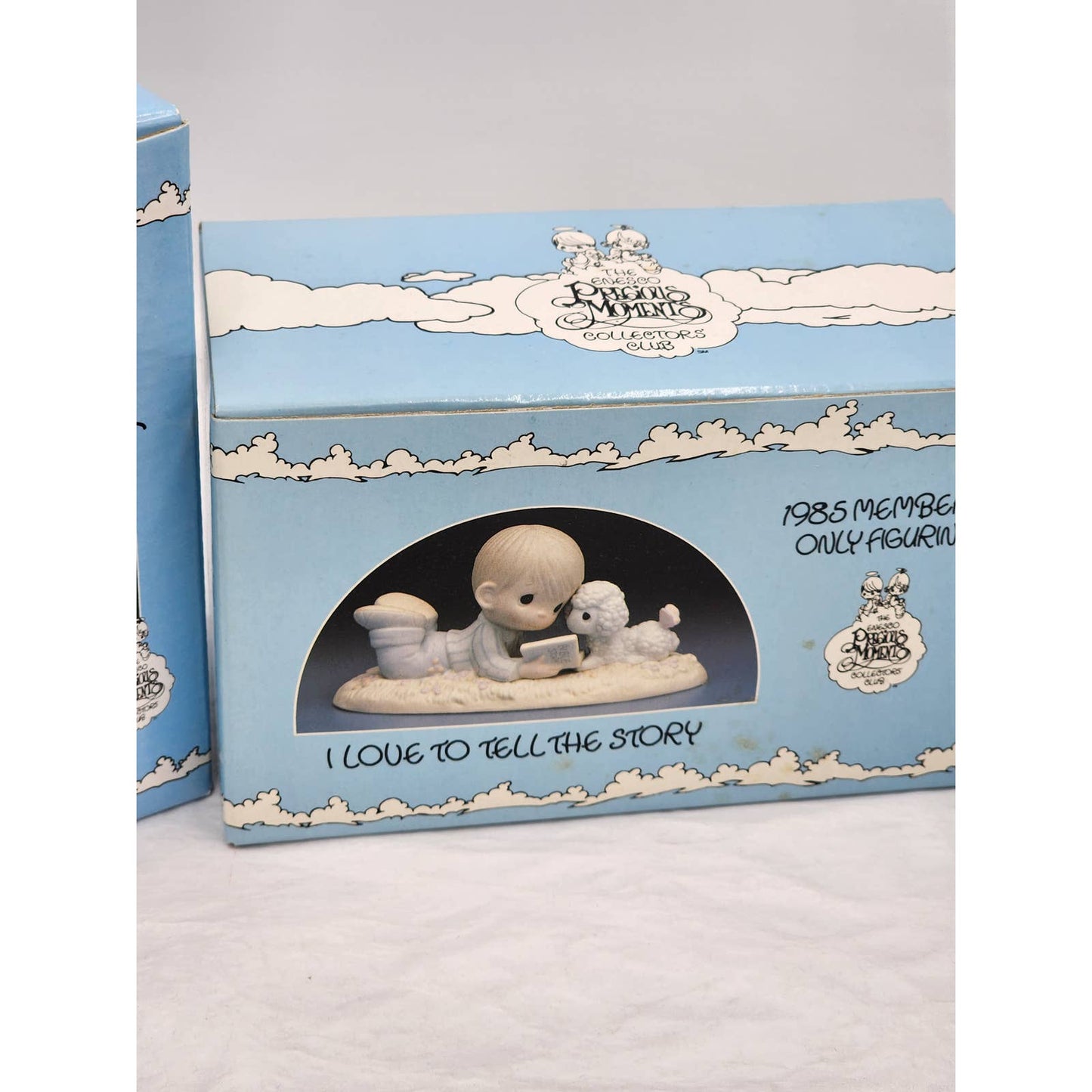 Precious Moments Members Only Figurines Lot Chuck Friendship Vintage 1980s W/Box