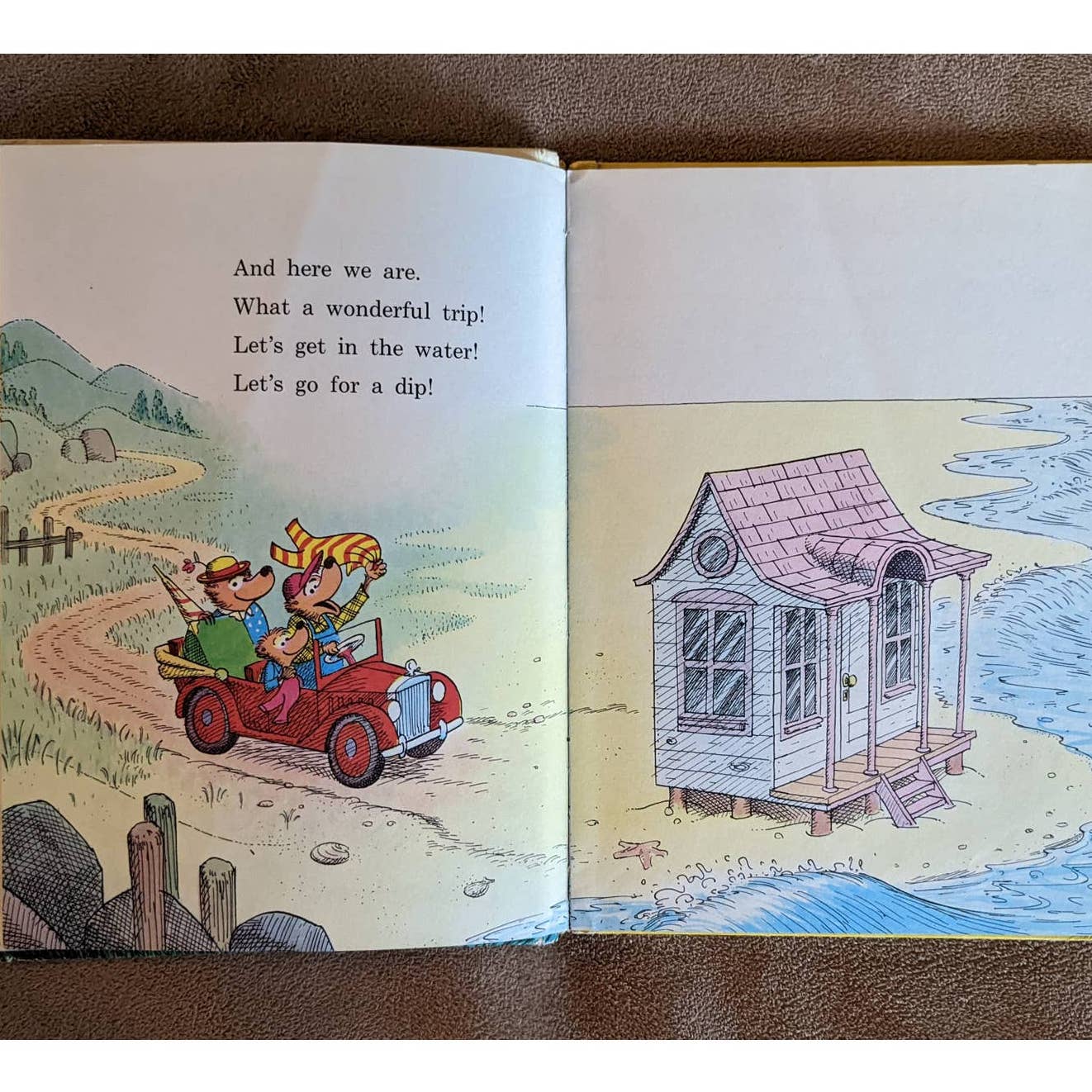 Vintage The Bears Vacation 1968 Book By Stan Jan Berenstain Childrens Beginner