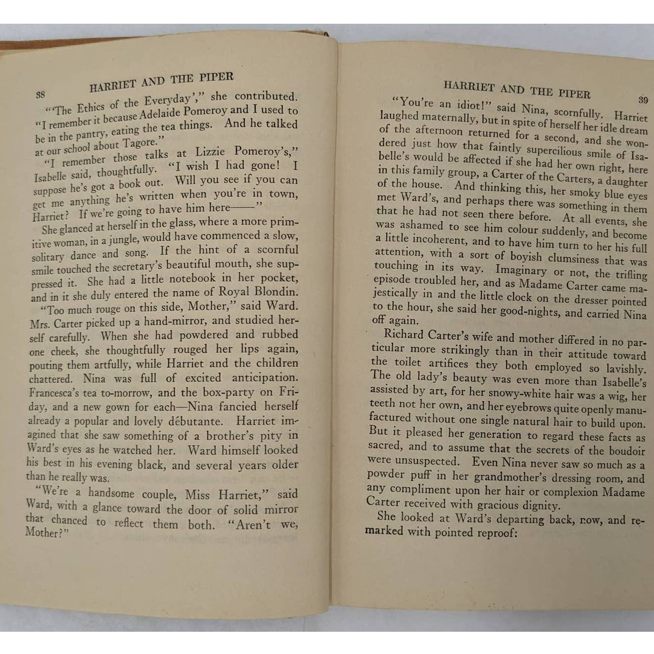 Harriet And Piper Kathleen Norris Antiquarian Vintage Novel Early Edition 1920