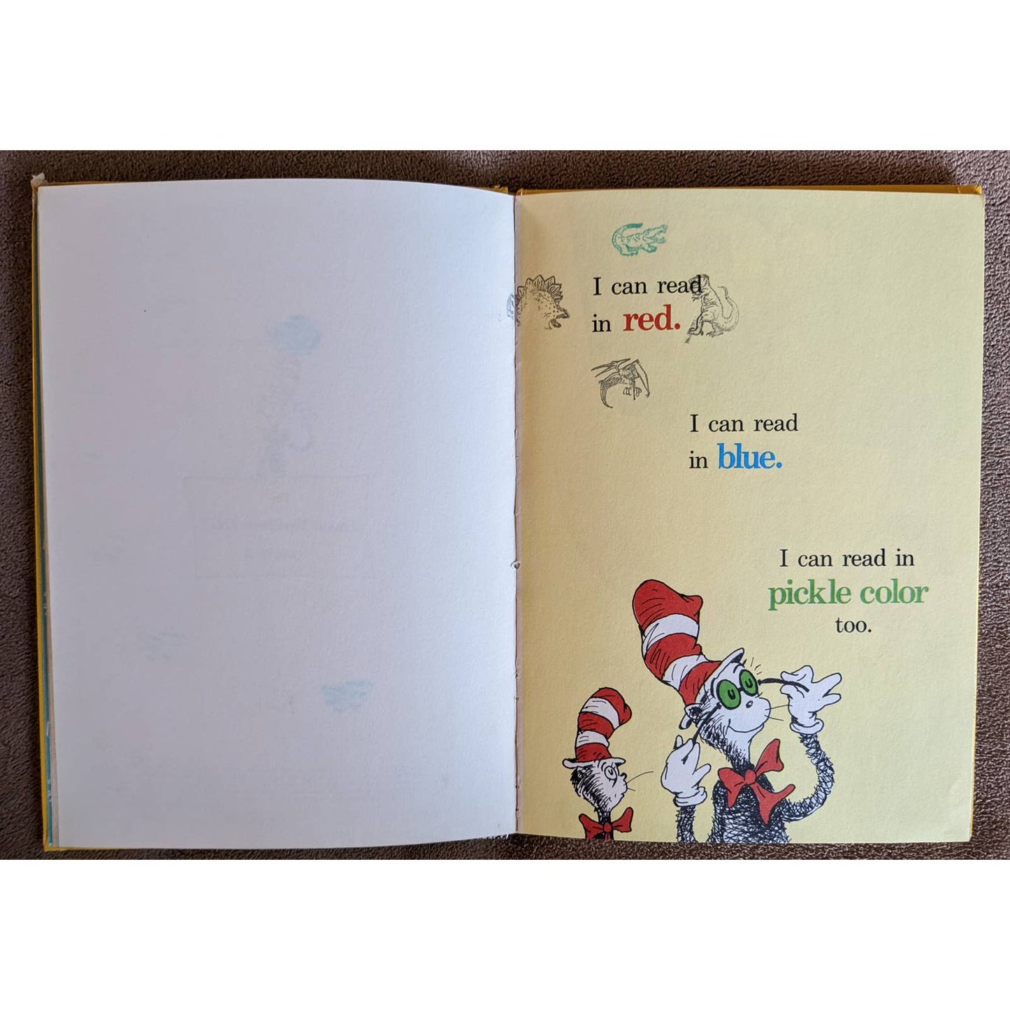 Vintage 1978 Dr. Seuss I Can Read With My Eyes Shut! B-64 Edition