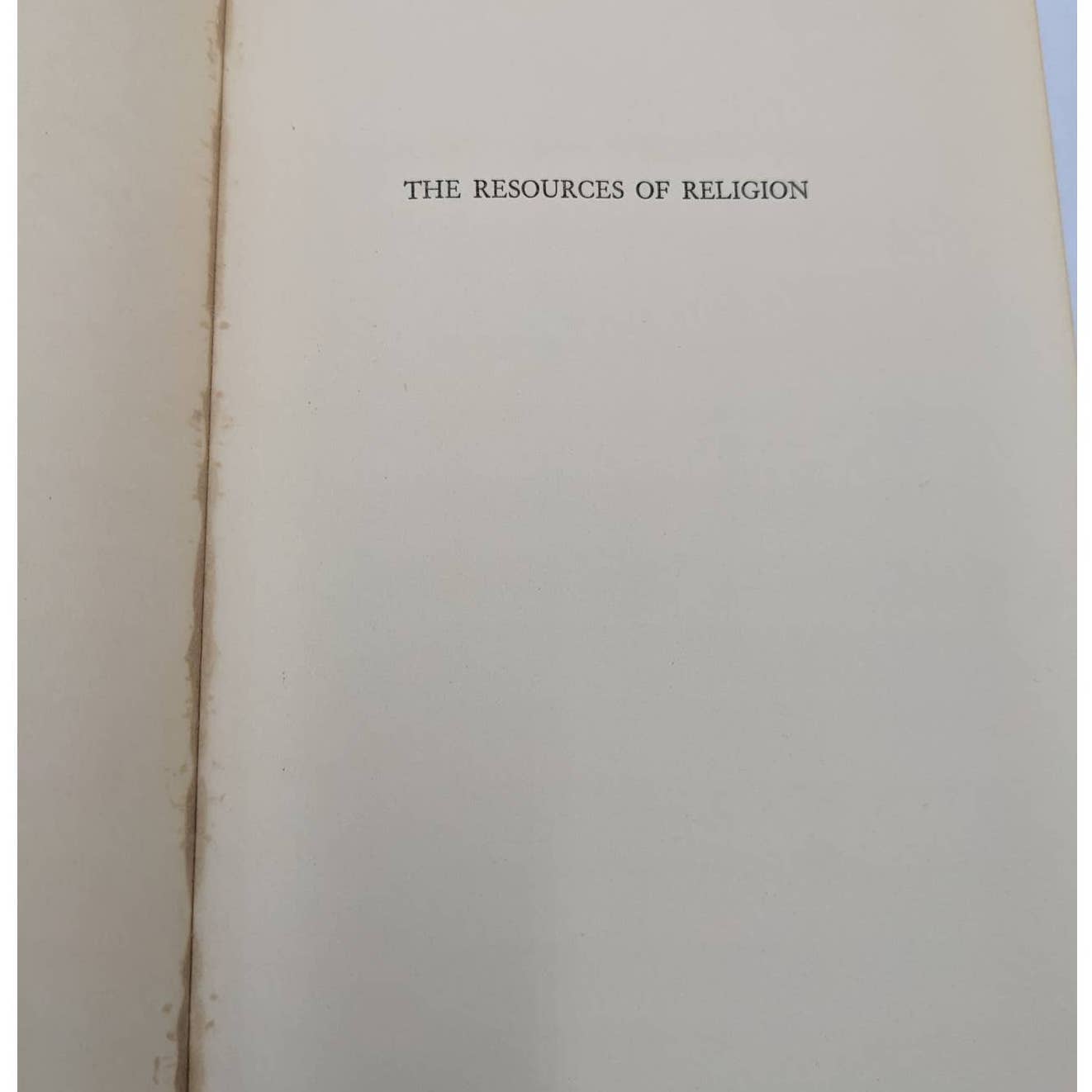 The Resources Of Religion By Georgia Harkness Methodist Theologian Vintage 1936