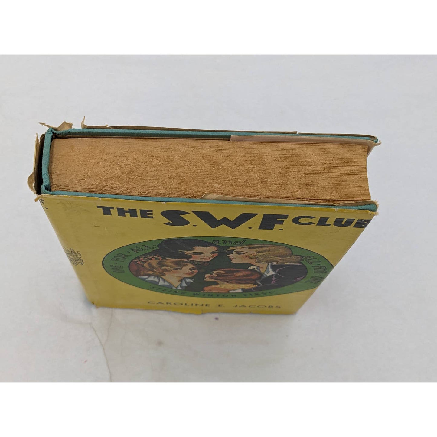 The S.W.F. Club By Caroline E. Jacobs Vintage Novel Dust Jacket
