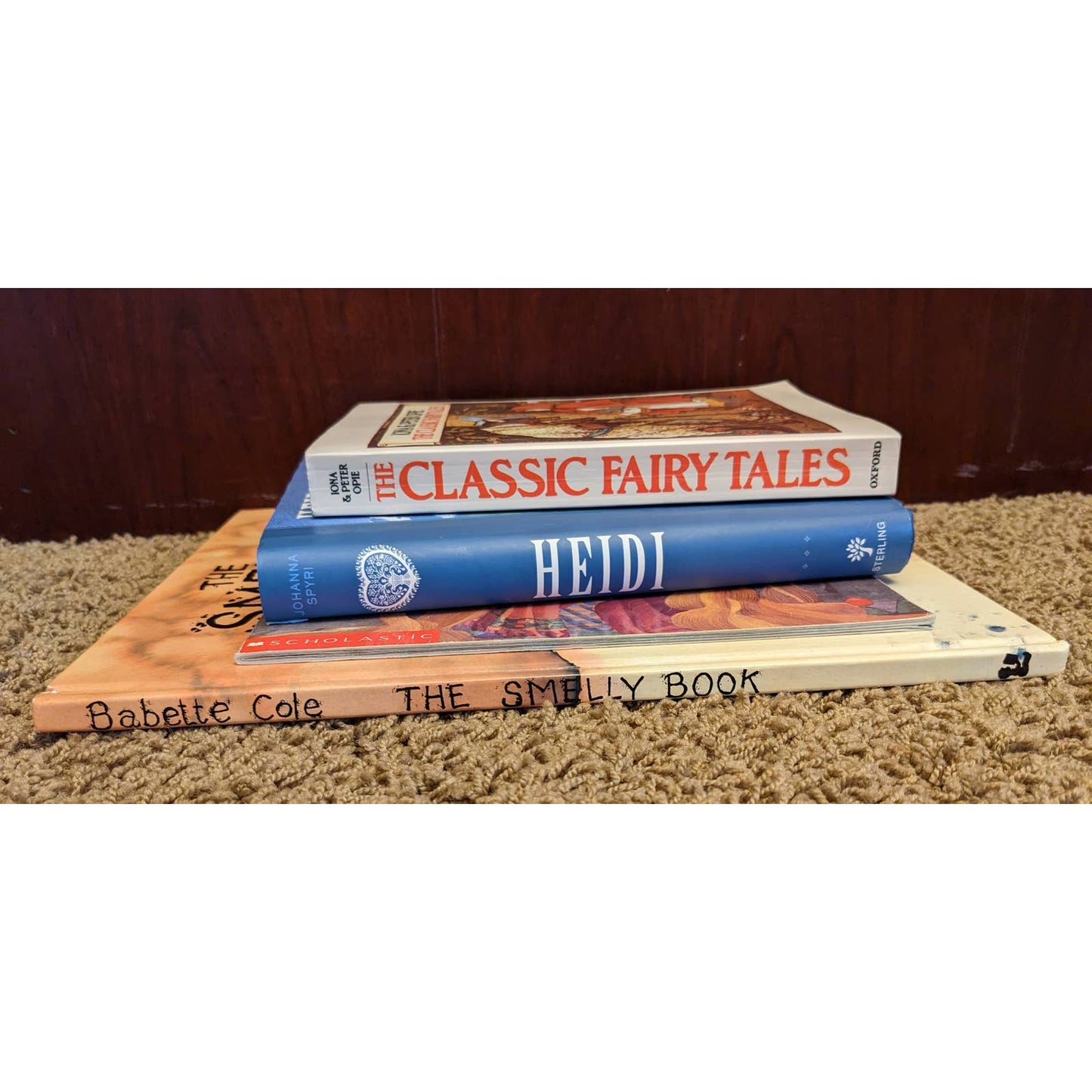 Classic Fairy Tales, Smelly Book, Rapunzel, Heidi, Lot Vintage Childrens Bedtime