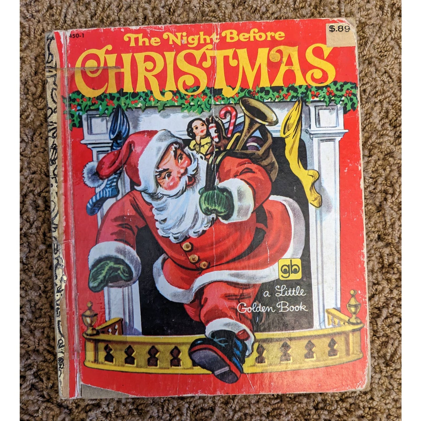 Little Golden Book Night Before Christmas Nursery Tales Muppet Babies Childrens