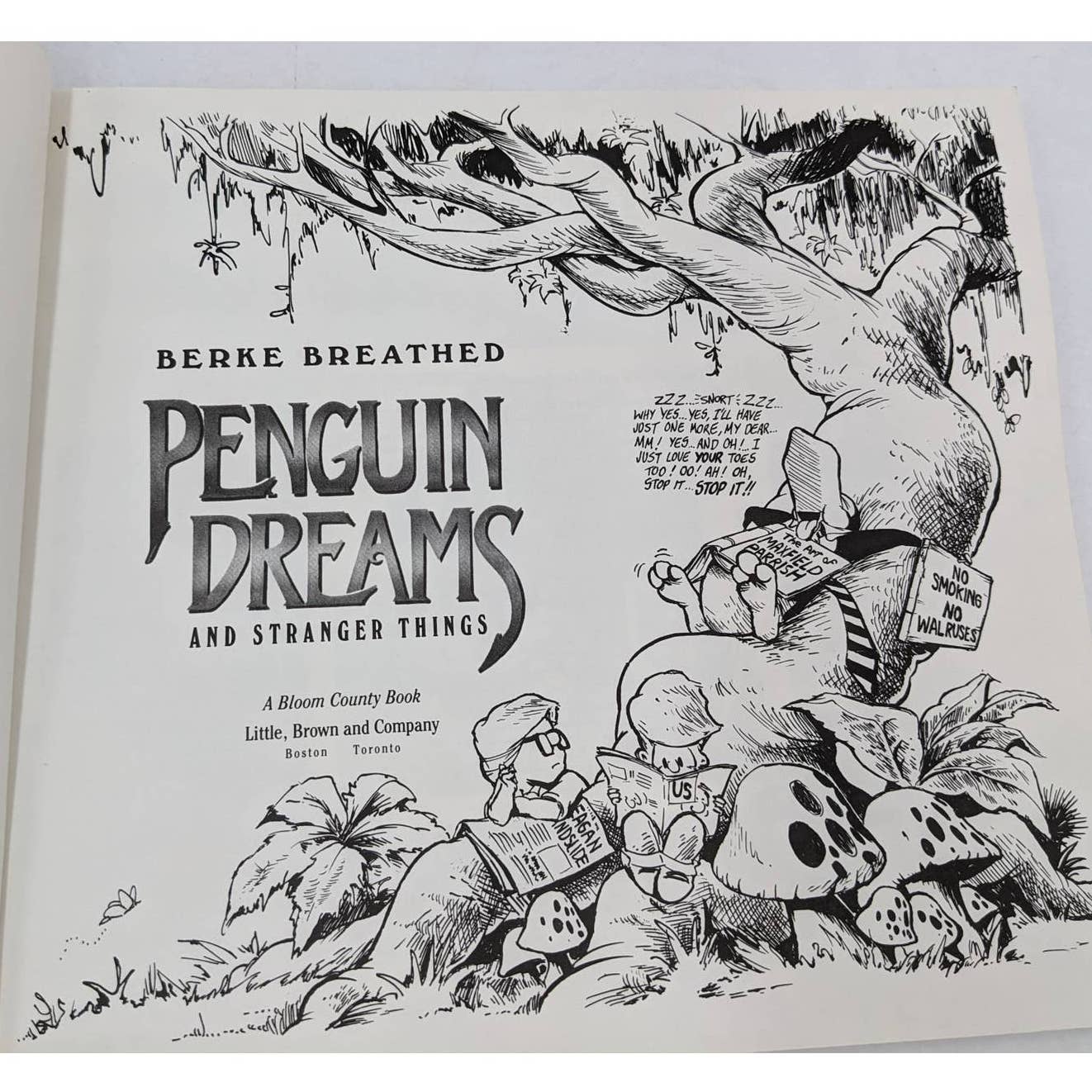 Penguin Dreams Stranger Things By Berke Breathed Paperback First Edition 1985