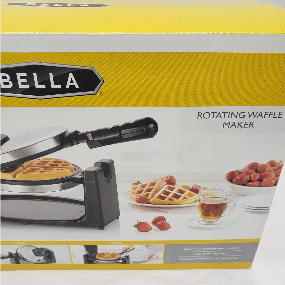 Bella Rotating Waffle Maker GH-805 Open Box Never Used