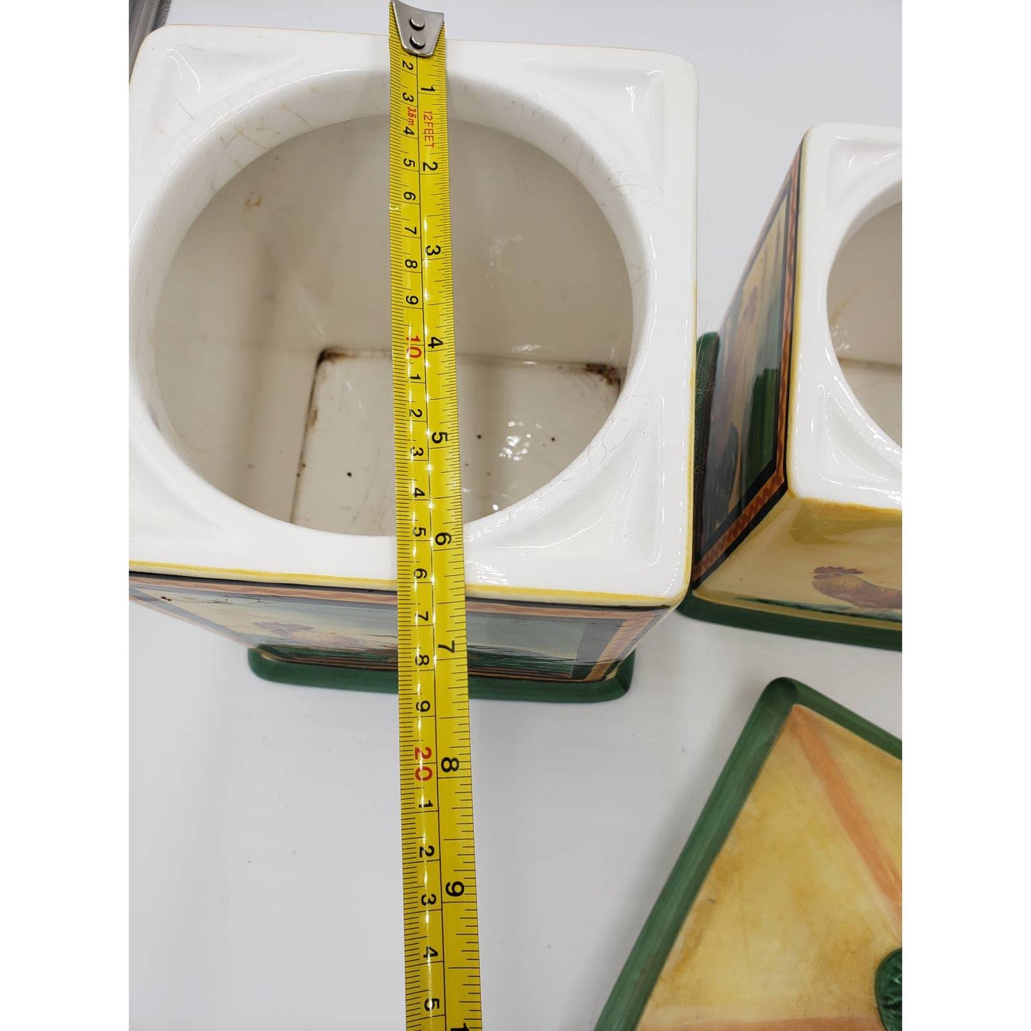 Certified International Rooster Cannisters, Set of 3