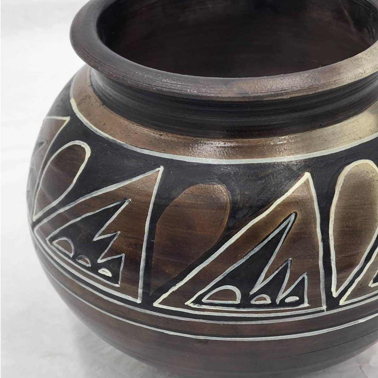 Native American Style Mid-East Chinese Ceramic Pottery Handformed Allen Omarzu